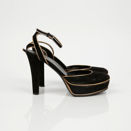 GUCCI Stiletto mit Riemen 37 152597820 [P]