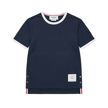 Thom Browne Contrast Stripe Ringer Women's T-Shirt 149740298 [P]