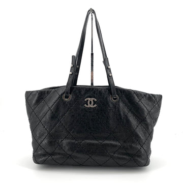 CHANEL カーフスキン シルバーチェーン ショルダーバッグ 221125-1895 152823190