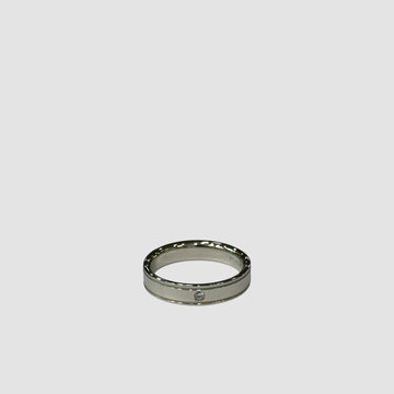 Tiffany & Co Double Milgrain Diamond White Gold Ring 10 152825572