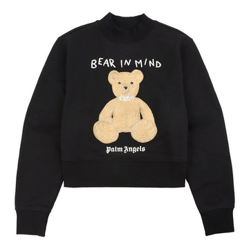 PALM ANGELS レディース ブラック ベア イン マインド クルーネック スウェットシャツ 152830913
