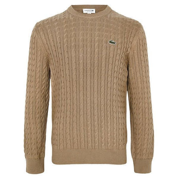 LACOSTE ベージュ ケーブル セーター AH7627 BUH 149009376 [P]