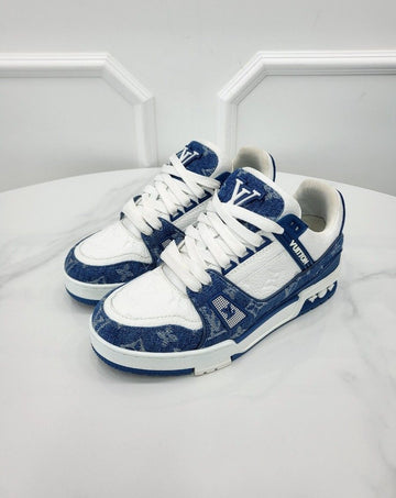 LOUIS VUITTON モノグラム ブルー デニム トレーナー 36 1AC2AK 152831834