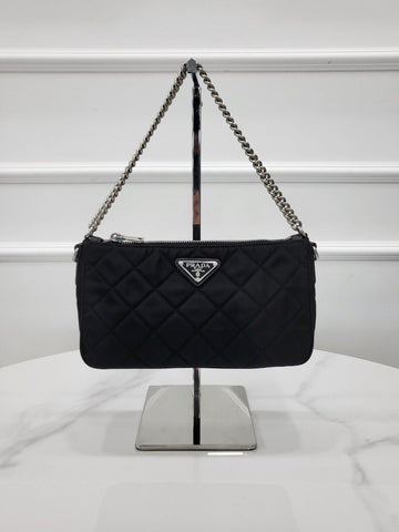 Prada Re-Nylon Quilted Chain Shoulder Bag 1BH026 152832904