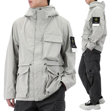 STONE ISLAND マイクロツイルフードジャケット 152832980