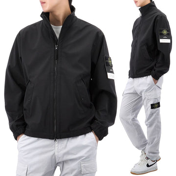 STONE ISLAND ワッペンパッチライトソフトシェルジャケット 152833418