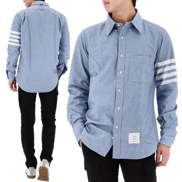 Thom Browne Diagonal Solid Flannel Shirt 152834248