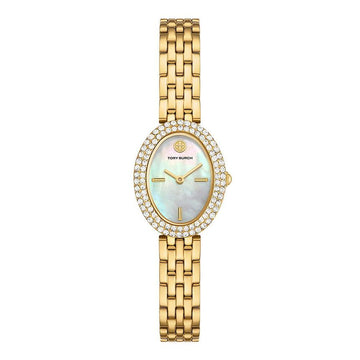Tory Burch TBW6034 (The Oval) Mother of Pearl Women's Metal Watch 144765507