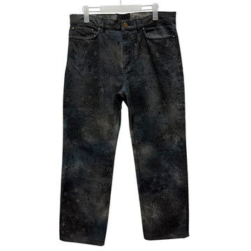 Louis Vuitton Regular Fit Spray Monogram Jeans (34) 152835016
