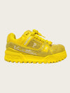 LOUIS VUITTON X Pharrell Gelb Swarovski Trainer Maxi Sneaker 152836522 [P]