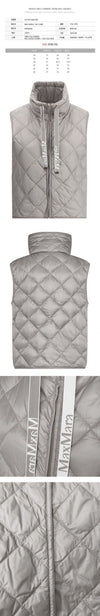 MaxMara 25FW TREGIC Padded Vest Gray 2519291044 045 149268429 [P]