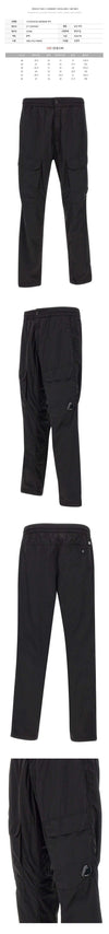 CP Company Lens Patch Two Pocket Cargo Pants Black 17CMPA093A 005904G 999 122482640 [P]