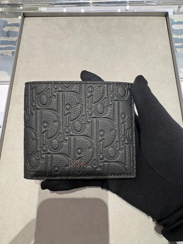 DIOR 二つ折り財布 ブラック グラビティ レザー 2ESBH027FLG_H00N 126804926