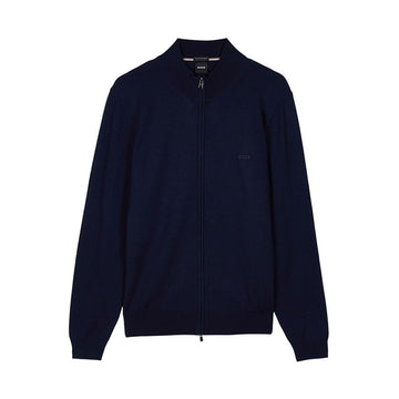 HUGO BOSS 50476347 404 FW25 Männer gestickte Logo Zip-Jacke 152837431