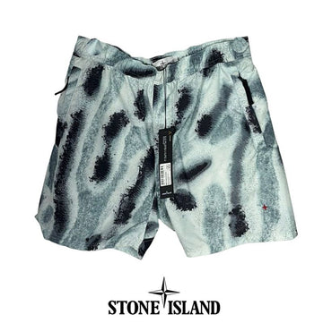 Stone Island Men's Leaf Camo Nylon Shorts 7615B04X8 V0044 Authentic 100% 152842075