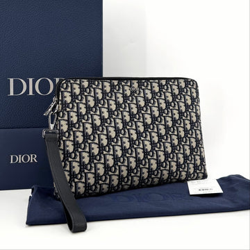 Dior Oblique Jacquard Strap Clutch Bag (2OBCA251YSE) 152869744