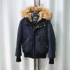 MACKAGE Dixon Navy Mit Golddetails Puffer-Jacke 38/95 152870096 [P]
