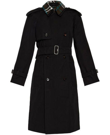 BURBERRY Lang abnehmbare Kragen Gabardine Trenchcoat 151055094