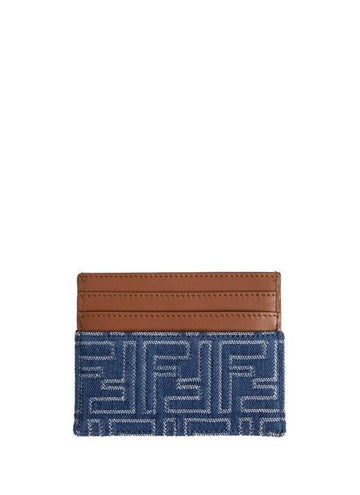 Fendi Card Case Jacquard FF Denim Holder 151056406