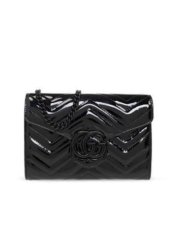 GUCCI GG Marmont Matelassé Lack Mini Tasche 474575 AACJS 1000 151058424