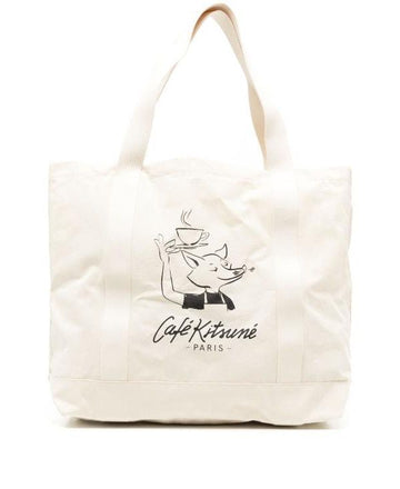 Maison Kitsune Fox Tote Bag CKMU05101WW9001 P709 152201056