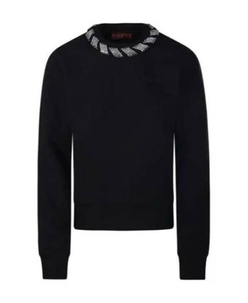 GUCCI ブラックコットンセーター 152203243