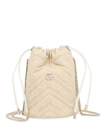 GUCCI Monogramm Kleiner GG Marmont Bucket Bag 837756 FAEVD 9552 152203428
