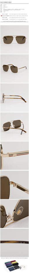 GUCCI サングラス GG1289S チューブリッジ ラグジュアリー スクエア エイリアン ボーイング ファッション 126840900 [P]