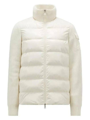 MONCLER Logo-Patch Padded Wollcardigan 133041903