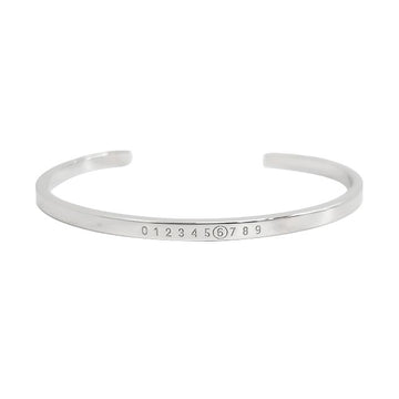 Maison Margiela Slim Cuff Bracelet in Polished Palladium 152876377