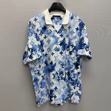 LOUIS VUITTON Wasserfarben Monogram Polo-Shirt (105) 152885756