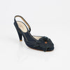 CHANEL Camellia Slingback Heel Size 37.5 152600850 [P]