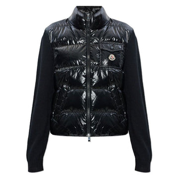 Moncler Women's Padded Zip-up Wool Cardigan Black 9B00023 M7774 999 152888370