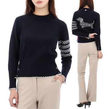 THOM BROWNE 26SS ダイアゴナル ドッグ ヘクター インタージャカード ニット FKA514A Y1029 415 152890286