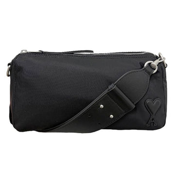 AMI Heart Logo Nylon Canvas Marcel Shoulder Bag (ULL707 AW0001 001) 152890338