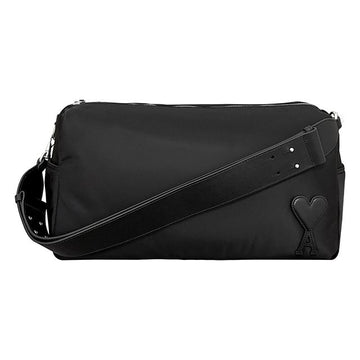 AMI 26SS ハート ロゴ パディング ナイロン キャンバス マルセル ショルダーバッグ ラージ (ULL706 AW0001 001) 152890342