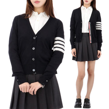 Thom Browne Diagonal V-Neck Cardigan 152891062
