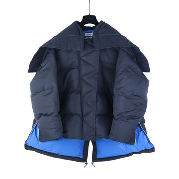 ALEXANDER MCQUEEN オーバーサイズパファーハイネックショートダウンジャケットネイビー36704 152891975