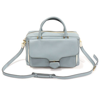TODS スカイブルー ホワイト ツートン レザー ミリタリー ミディアム トート 2WAY EP22565TO 152923871