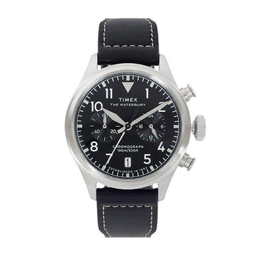 Timex Black Waterbury Ace Chronograph 41mm Watch 152924523