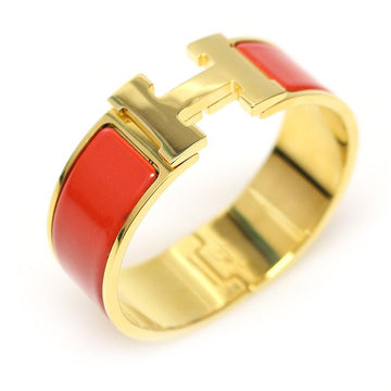 HERMES H300001F Rouge Corail エナメル ゴールド プレシャス H PM レディース ブレスレット 152926975
