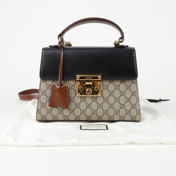 GUCCI Paddle Lock Small Top Handle Tote Shoulder Bag 152795246