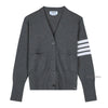 THOM BROWNE Woll-V-Ausschnitt-Kardigan 4 Bar 152929424 [P]