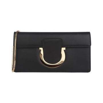 SALVATORE FERRAGAMO ゴールド ガンチーニ タリア チェーン クラッチ 36711K-3 152929558