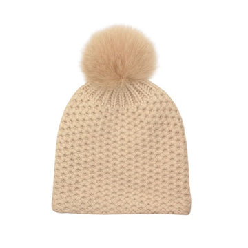 OTHER BRAND Fox-Pompon-Strickmütze aus Kaschmirprojekt 152929604