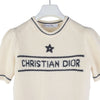 Dior Ecru Wool Cashmere Short Sleeve Sweater Knit 36 Size 36708Y 152930403 [P]