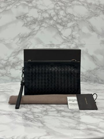 BOTTEGA VENETA Intrecciato Clutch Mini Schwarz 152973876