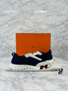 Hermes Bouncing Sneakers Mesh Suede Marine 152974023 [P]
