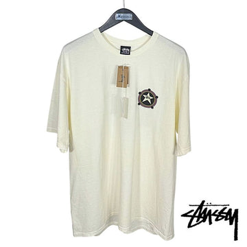 stussy Ranger Cotton Men's Short Sleeve T-Shirt 1905157 Natural 100% Authentic 152976208