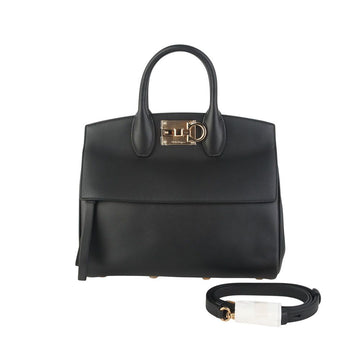 SALVATORE FERRAGAMO 21-H159 ゴールド ガンチーニ スタジオバッグ スモール 36718Y 152976263